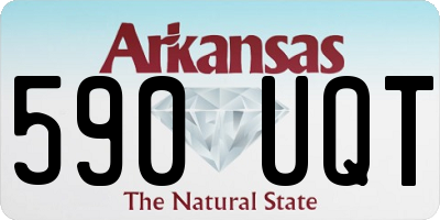 AR license plate 590UQT