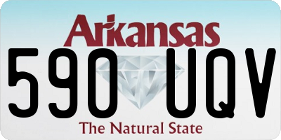 AR license plate 590UQV