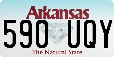 AR license plate 590UQY