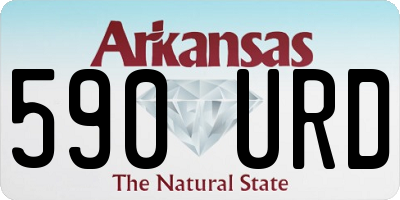 AR license plate 590URD