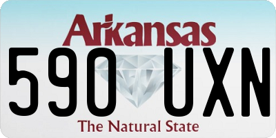 AR license plate 590UXN