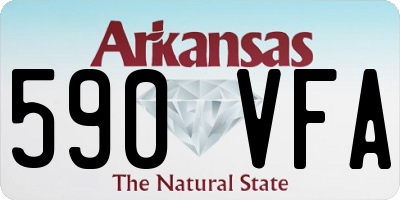 AR license plate 590VFA