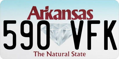 AR license plate 590VFK
