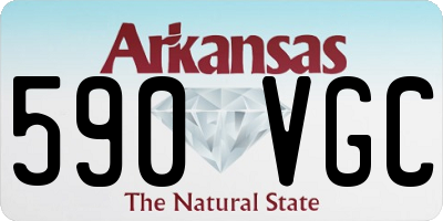 AR license plate 590VGC