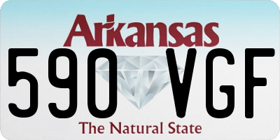 AR license plate 590VGF