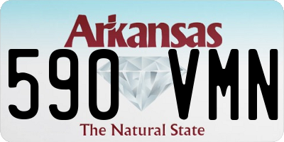 AR license plate 590VMN