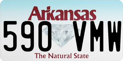 AR license plate 590VMW