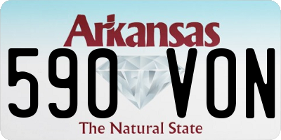 AR license plate 590VON