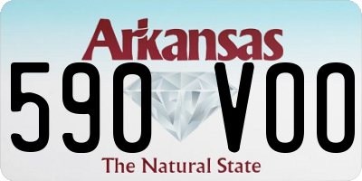 AR license plate 590VOO