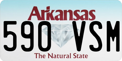 AR license plate 590VSM