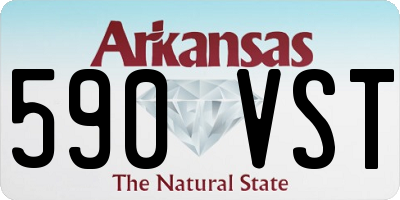 AR license plate 590VST