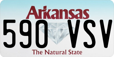 AR license plate 590VSV