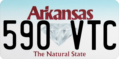AR license plate 590VTC