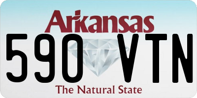 AR license plate 590VTN