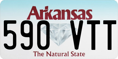 AR license plate 590VTT