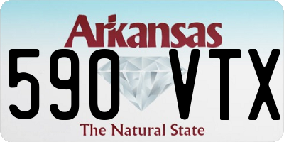 AR license plate 590VTX