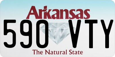 AR license plate 590VTY