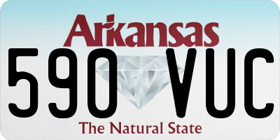 AR license plate 590VUC