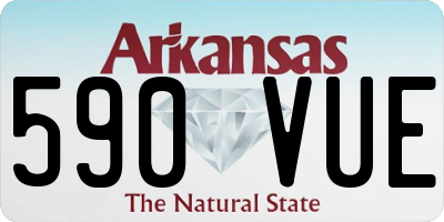 AR license plate 590VUE