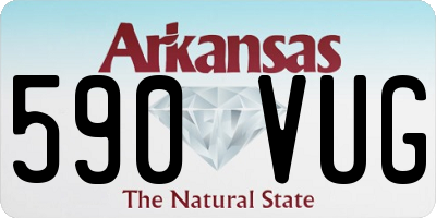 AR license plate 590VUG
