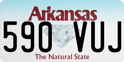 AR license plate 590VUJ