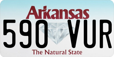 AR license plate 590VUR