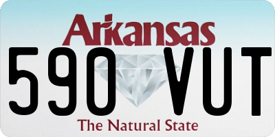 AR license plate 590VUT
