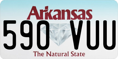 AR license plate 590VUU