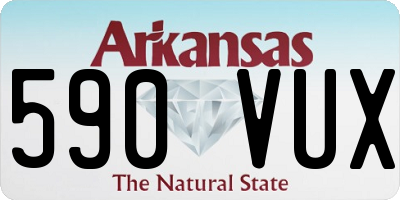 AR license plate 590VUX