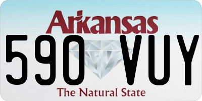AR license plate 590VUY