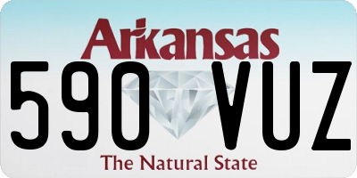AR license plate 590VUZ