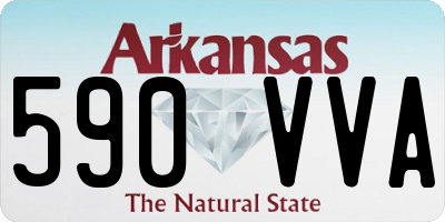 AR license plate 590VVA
