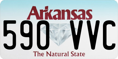 AR license plate 590VVC