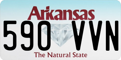 AR license plate 590VVN