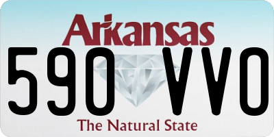 AR license plate 590VVO