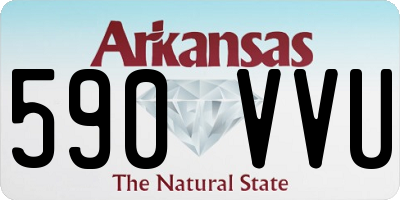 AR license plate 590VVU