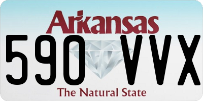 AR license plate 590VVX