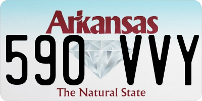 AR license plate 590VVY