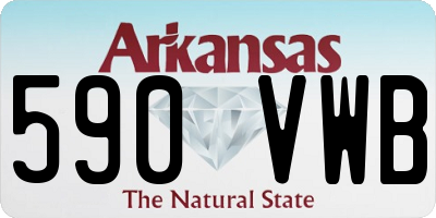AR license plate 590VWB