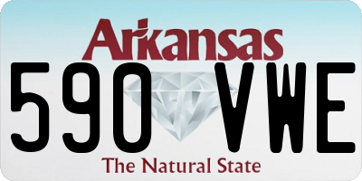 AR license plate 590VWE