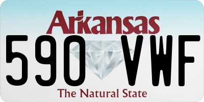 AR license plate 590VWF