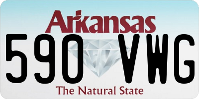 AR license plate 590VWG