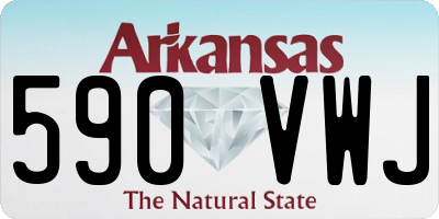 AR license plate 590VWJ