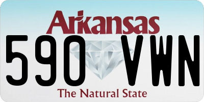 AR license plate 590VWN