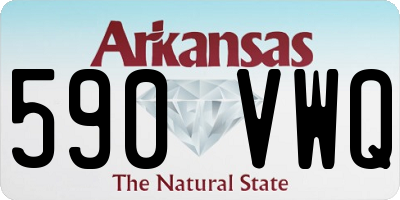 AR license plate 590VWQ