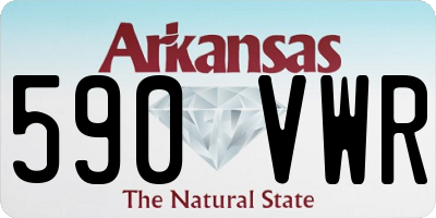 AR license plate 590VWR