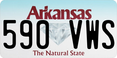 AR license plate 590VWS