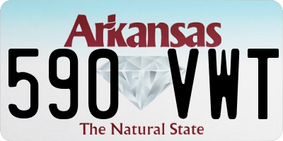 AR license plate 590VWT