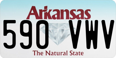 AR license plate 590VWV