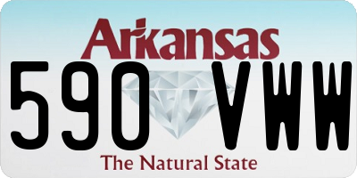 AR license plate 590VWW